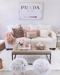 Neutrals With A Splash Of Pink The Fluffy Texture And Cushioning Give A Modern Vintage Look Spring Living Room Living Room Decor Cozy Living Room Update