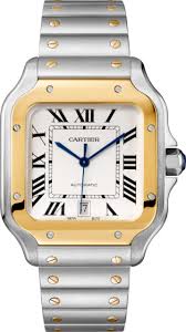 Follow us for all cartier santos pictures! Crw2sa0009 Santos De Cartier Watch Large Model Automatic Movement Yellow Gold Steel Interchangeable Metal And Leather Bracelets Cartier