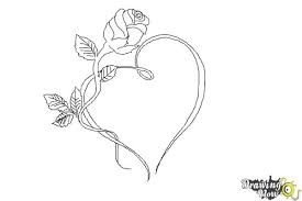 Happy human heart (the heart wants what it wants)🖌 how to draw a human heart with flowers in an easy way, using graphite pencil, eraser, sharpener and a g. How To Draw A Rose With A Heart Drawingnow