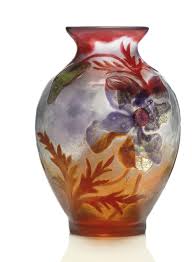 Emile Galle 1846 1904 Pavot Marqueterie Sur Verre Vase Circa 1898 1900s Flowers Plants Christie S Mosaic Glass Glass Decor Antique Vase