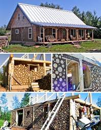 Housing Made Out Of Recycled Materials Built To Be Self Sustaining Eco Friendly Earthships Cordwood Homes Earthship Home Cob House