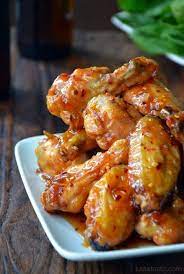 Crispy Orange Chicken Wings Comida Receta Alitas De Pollo Recetas De Comida