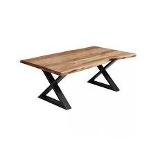 Provenant d'usines, des planchers anciens, de vieilles portes et même de bateaux centenaires. Bobochic Table Basse Awa Pieds En Croix En Metal Noir Marron Style Industriel Bois Massif Acacia Pieds Metal Noir Achat Vente Table Basse Bobochic Table Basse Awa Soldes Sur