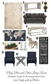 Navy Blue And Silver Living Room Dezdemonhomedecor Top Silver Living Room Living Room Inspiration Board Living Room Inspiration