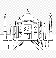 39+ taj mahal coloring pages for printing and coloring. The Taj Mahal Coloring Page Taj Mahal Para Colorear Png Image With Transparent Background Toppng
