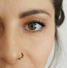 Thin Small Nose Ring Hoop Tight Nose Ring Boho Nose Ring Etsy Neuspiercing Neusring Kleinere Neus