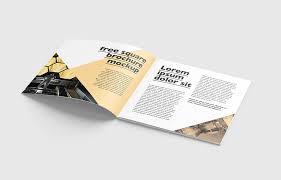 Finden sie flyer din lang drucken in ihrer nähe. Square Brochure Mockup Mockups Design Free Premium Mockups