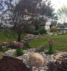 Once A Drainage Problem Now A Beautiful Back Yard Outdoor And Landscape Backyard Landscape Projects