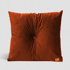 The entire library of our object mockups is at your disposal. Velvet Cushion With Centre Button Detail 51 X 51cm Burnt Orange Martini Furniture