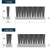 Brush belt V-string - KOTI - Industrial & Technical Brushes