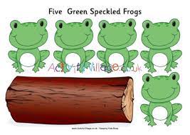 But my middle child loved this song the most. Five Green Speckled Frogs