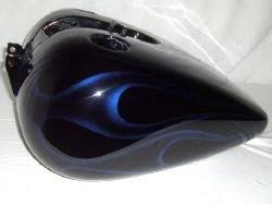 Cool Black And Blue Motorcycle Flames Paint Set Designs Custom Motorcycle Paint Jobs Custom Paint Motorcycle Motorcycle Paint Jobs