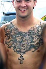Aj Mccarron S Chest Tattoo Is Back And Bigger Than Ever Photo Jesus Tattoo Jesus Tattoo Design Tattoo For Men On Chest
