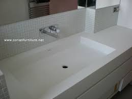 corian integrated bathroom sinks