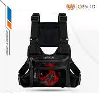 tas chest rig bag obn.id tas tactical tas pelindung dada pria/wanita tas  murah viral tas waterproof elgan Waistbag Cowo - ikan merah