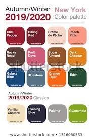 Autumnwinter 20192020 Color Palette Palette Trendy Stock Vector Color Trends Fashion Fall Color Trend Colour Combinations Fashion