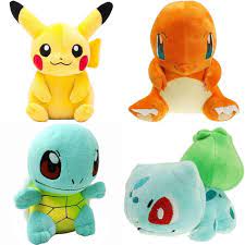 2 99 Gbp 4pcs Pokemon Plush Toys Pikachu Bulbasaur Squirtle Charmander Action Toy Set Ebay Collectibles Pikachu Plush Pokemon Plush Pokemon Toy