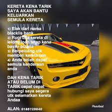 Sy pernah dgr dr kwn sy yg bapak dia keje tarik kereta… dia ckp kereta tidak boleh ditarik pada waktu dan hari yg berikut: Kereta Sambung Bayar Perak å¸–å­ Facebook