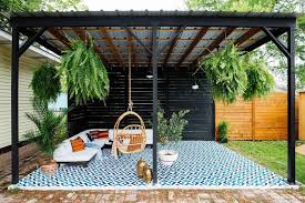 En Panne D Inspiration Pour Decorer Votre Terrasse Jetez Un Oeil A Notre Selection Des 18 Terrasses De Reve 18 A Diy Patio Patio Design Backyard Patio