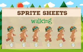 Sprite sheets walking game template - Download Free Vectors, Clipart  Graphics & Vector Art