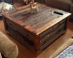 12 rustic coffee tables that instantly add farmhouse flair to a room. Reclaimed Wood Trunk Coffee Table