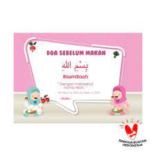 Jual Bubby Doa Sebelum Makan Anak Perempuan Stiker Kids Dekorasi Ruangan Online Maret 2021 Blibli