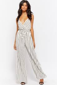 Black And White Striped Jumpsuit Wide Leg Striped Jumpsuit Striped Jumpsuit Cocktail Party Outfit Wide Leg Jumpsuit