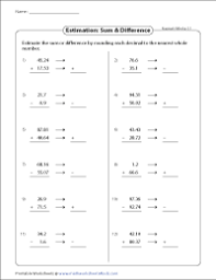 There are literally over 100 printables just on multiplication. Estimating Decimals And Fractions Worksheets