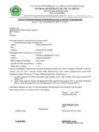 Maybe you would like to learn more about one of these? Contoh Surat Dispensasi