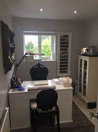 Nice Small Space Idea For Nail Salon Home Beauty Salon Nail Salon Nail Room