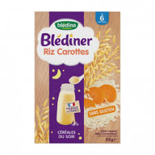 Blediner Cereales Du Soir Riz Carottes Sans Gluten Des 4 A 6 Mois 12 Dosettes Bledina
