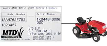 Mtd 13aq695h352 1997 parts diagram for deck assembly 46 blades. Mtd Model Number Locator How To Locate Your Model And Serial Number