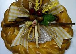 It almost looks too good to eat. Christmas Wreath Made From Bread Recipe By Cookpad Japan Cookpad