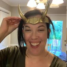 Lady Loki Tiara Crown Marvel Cosplay in HD Quality in Silk Golg