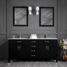 Shop for bathroom cabinets in bathroom furniture. Edison 72 Inch Black Double Sink Bathroom Cabinet