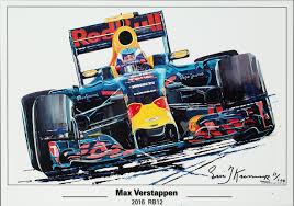 Join the discussion or compare with others! Litho Max Verstappen Red Bull Racing Rb12 Eric Jan Kremer Racing Arts