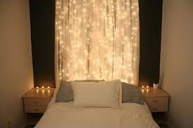 Christmas Lights Behind Sheer Curtains Behind Bed Home Decor Home Home Diy