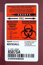 Not for recycling where possible. Transportable Sharps Container 5 Quart Red 8507sa Mountainside Medical Equipment