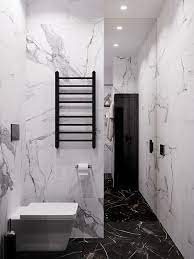 Black marble tile or white tile can truly make all the difference in whether you are wanting to conduct a there are numerous ideas for the modern bathroom to choose from, but factoring in your own opinions some of the most popular marble bathroom designs are modern or contemporary designs. Logoyskiy Trakt Apartment Marble Bathroom Designs Moder Bathroom Design Bathroom Design Inspiration