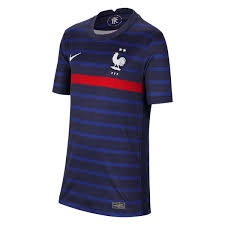 A história da seleção francesa começou no começo do naquela partida, a frança adotou uma camisa branca com o logotipo da union des sociétés. Camisa Selecao Franca Juvenil Home 20 21 S N Torcedor Nike Azul Branco Sciaky