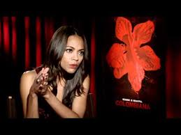 Learn how zoe saldana trained and the workout and diet she used to i'm extremely excited for this one. Colombiana Exclusive Zoe Saldana Interview Youtube