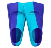 Athletic Works Adult Short Blade Swim Training Fin, Red, Medium