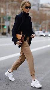 Chino Pant Outfit Idea Chino Pants Women Womens Black Sweater Trousers Women