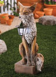 Fox Garden Light Friendly Fox Fox Decor Statuary