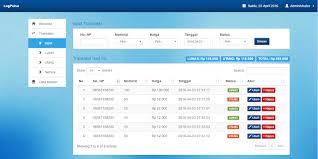 Aplikasi jualan pulsa, minimarket, toko online dan pos terintegrasi. Download Source Code Aplikasi Pencatatan Transaksi Pulsa Berbasis Web