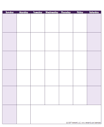 Blank Calendar Template Free Printable Blank Calendars By