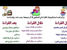 استراتيجيات القراءة الفعالة داخل الفصل سناب Youtube
