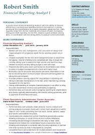 Their duties include predicting the return on investment for different stocks. Financial Reporting Analyst Resume Samples Qwikresume