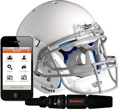 The Football Shockbox Sensor Is Designed To Be Attached To The Inside Of A Football Helmet And Provide An Immediate Wireless T Football Helmets Football Helmet