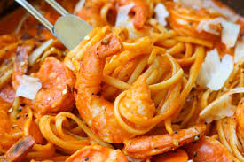 Shrimp & roasted red pepper pasta. Shrimp Linguini With Roasted Red Pepper Sauce Healthyish Foods